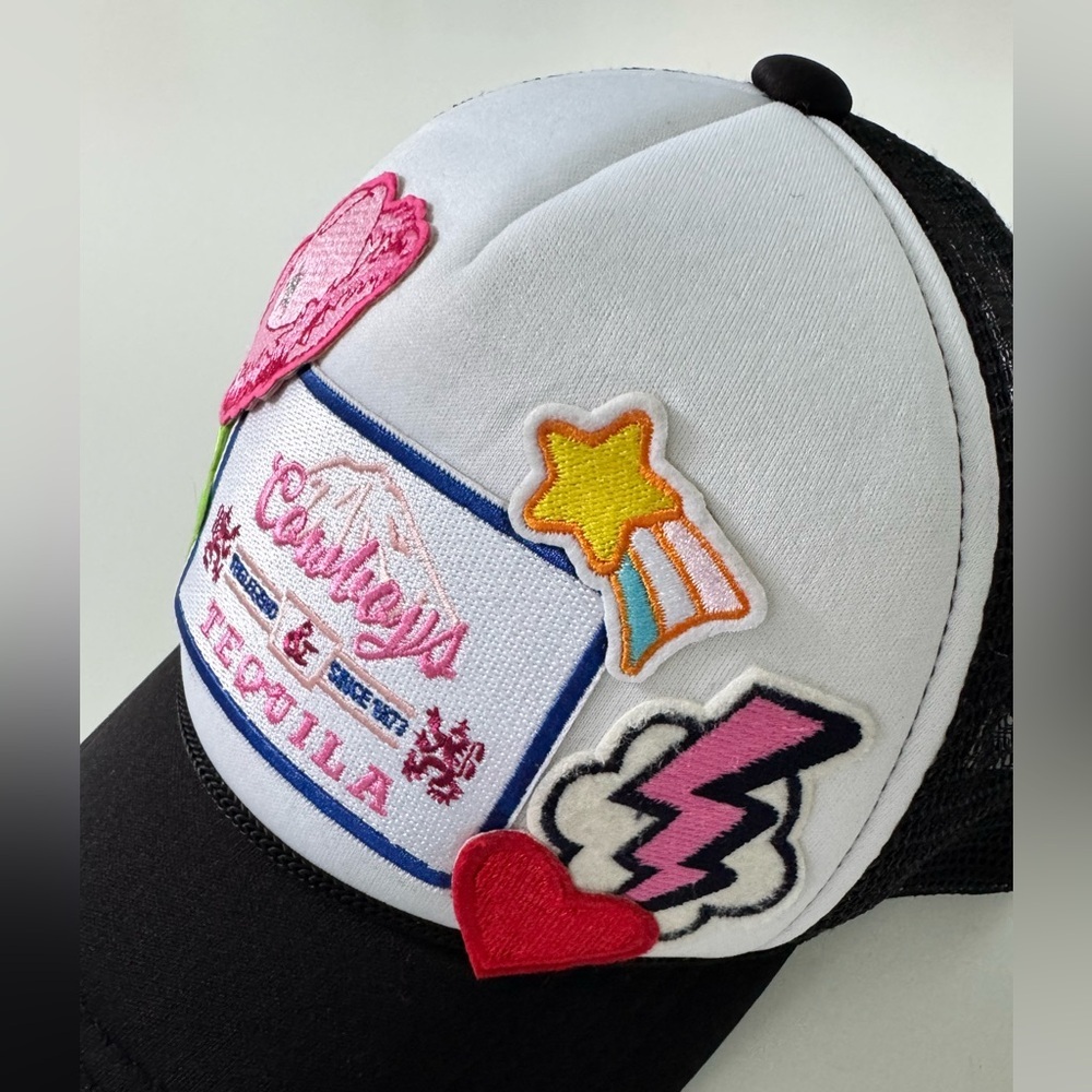 Trucker Hat with fun Country Western Patches - Picture 8 of 8
